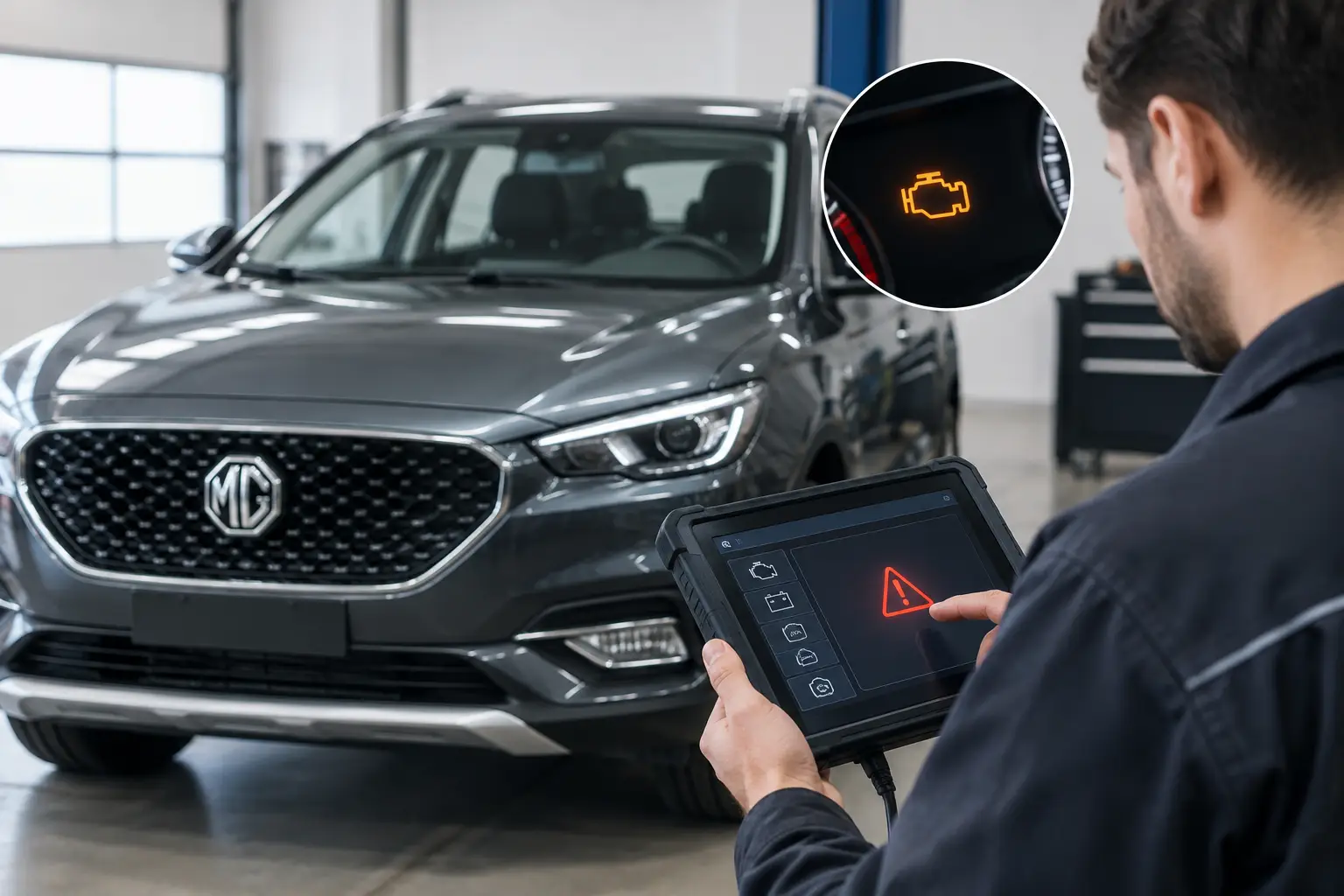 MG Diagnostic Repair Example: Warning Light Fix